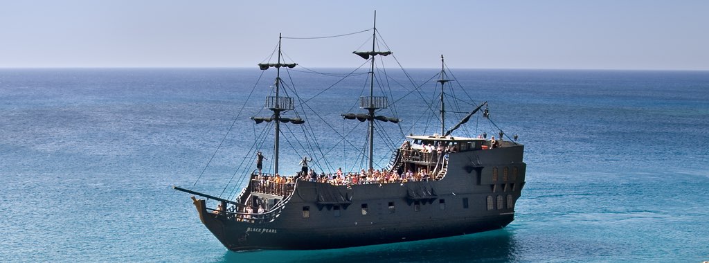 Black Pearl Pirate Ship from Ayia Napa best beaches