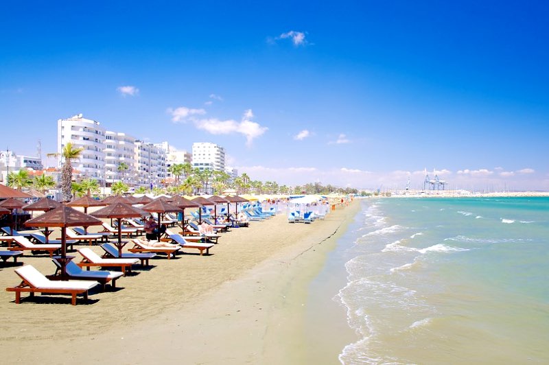 Finikoudes beach in Larnaca Travel Guide