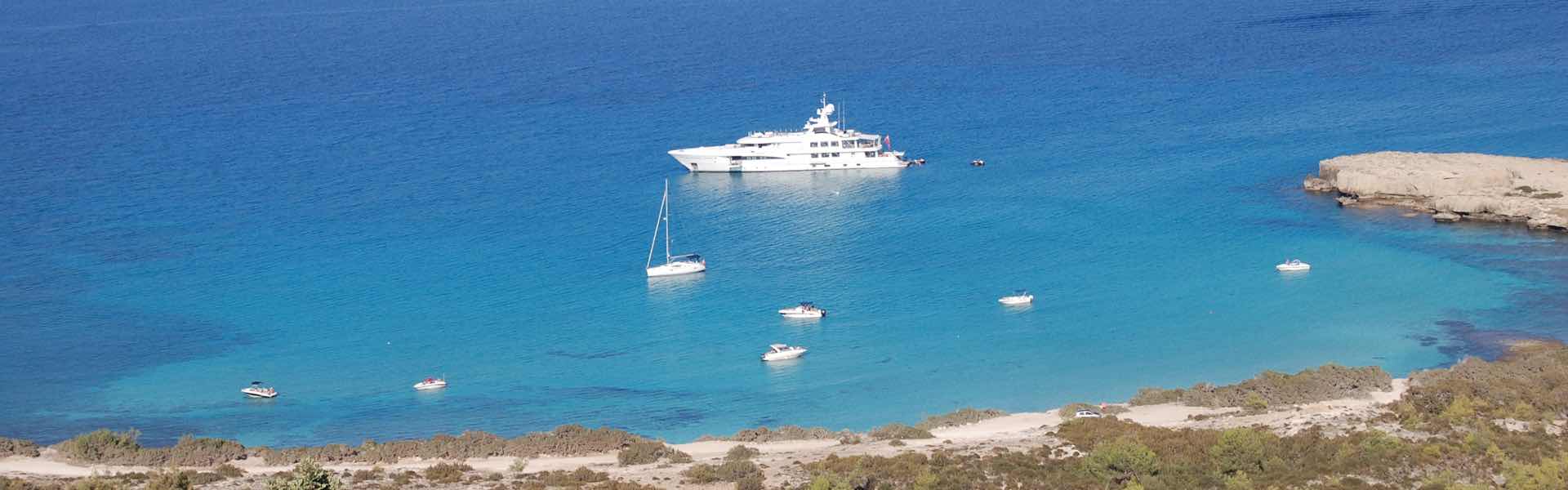 Boats at Akamas Coast in Paphos travel guide